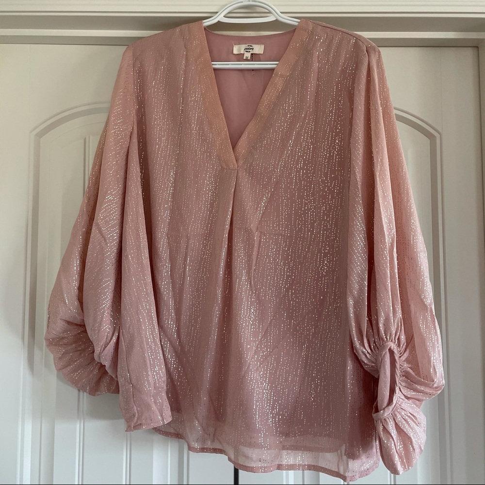 Shimmer Blush Blouse